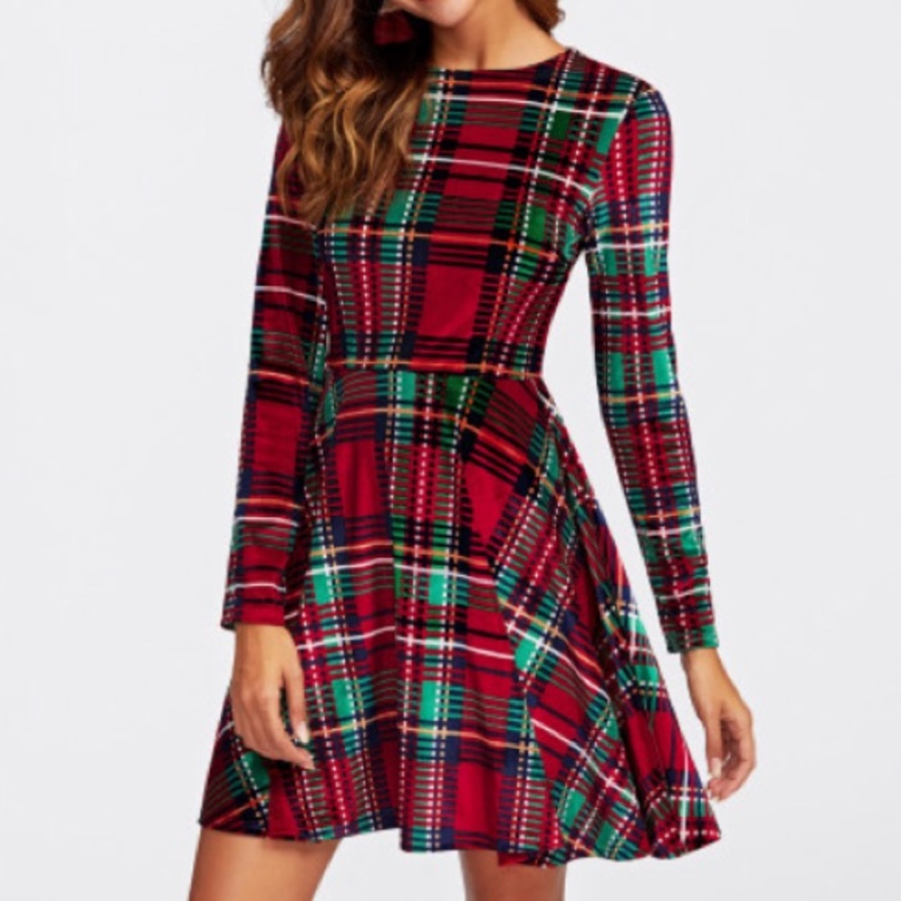 NWT Fit And Flare checkered dress